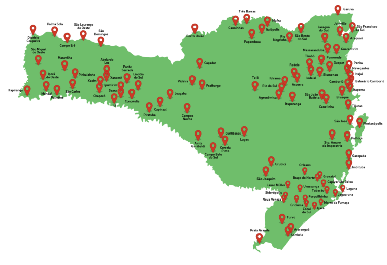 Mapa SC - Secom