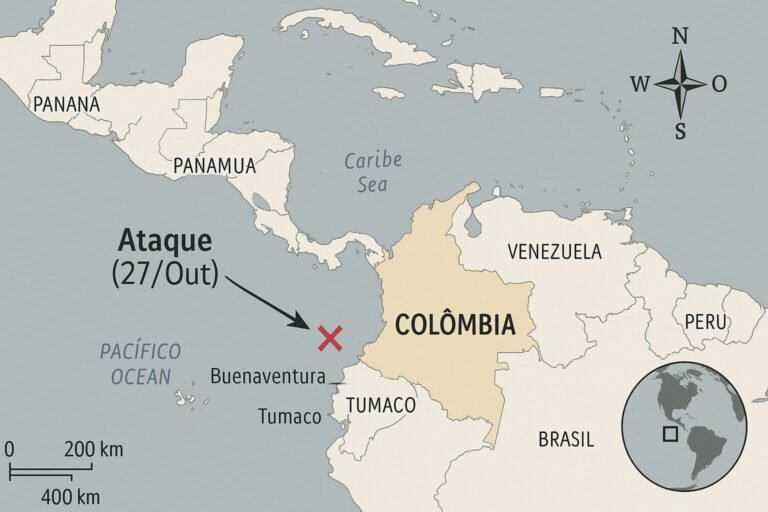 Mapa do ataque
