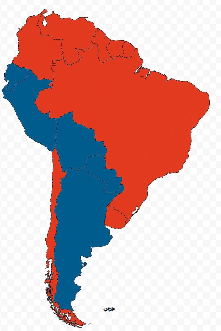 Mapa politico América do Sul