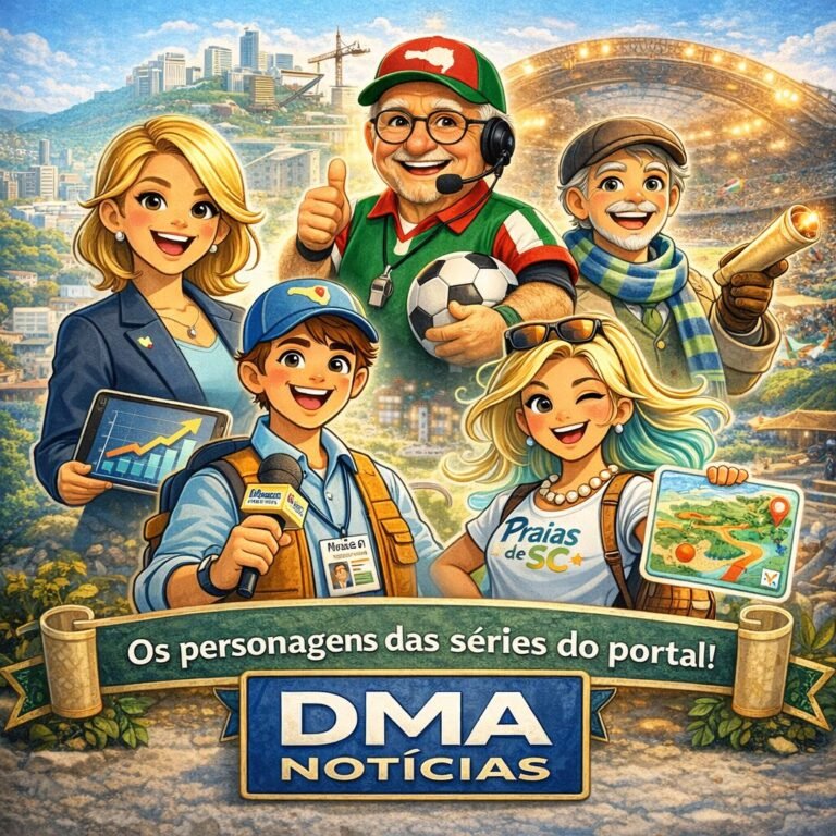 Banner com personagens