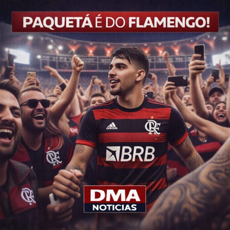 Paquetá com torcedores.