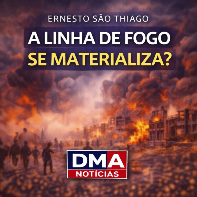 A linha se materializa