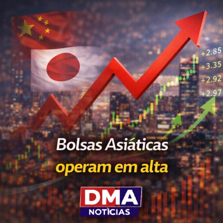Bolsas asiáticas em alta