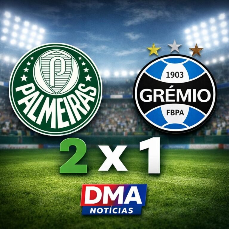Palmeiras vence Grêmio por 2 a 1