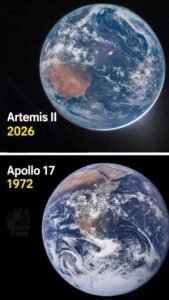 Terra Apollo 17 e Artemis II Foto Nasa