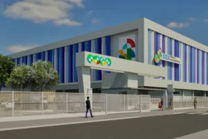 Ilustração da nova escola