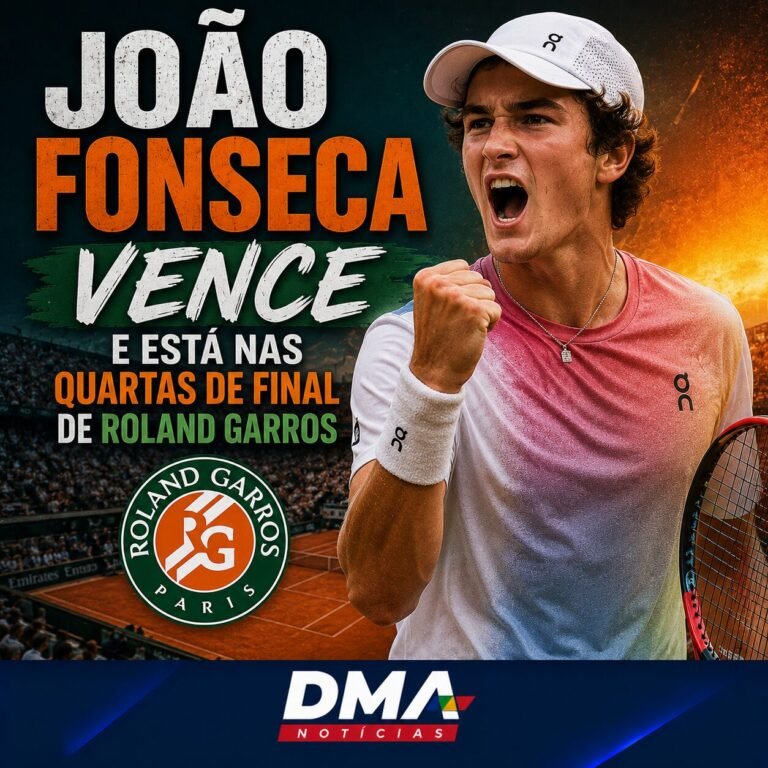 João Fonseca nas quartas Roland Garros