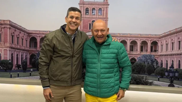 Luciano Hang e Santiago Peña