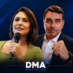 Michelle e Flávio Bolsonaro