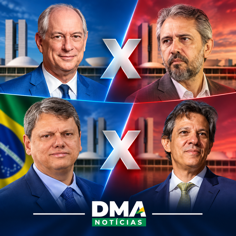 Ciro x Elmano e Tarcísio x Haddad