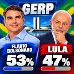 GERP: Flávio Bolsonaro tem 53% dos votos válidos; Lula registra 47%