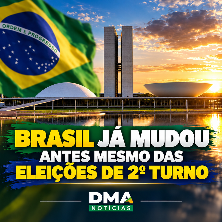 Congresso Nacional ao Amanhecer Brasileiro