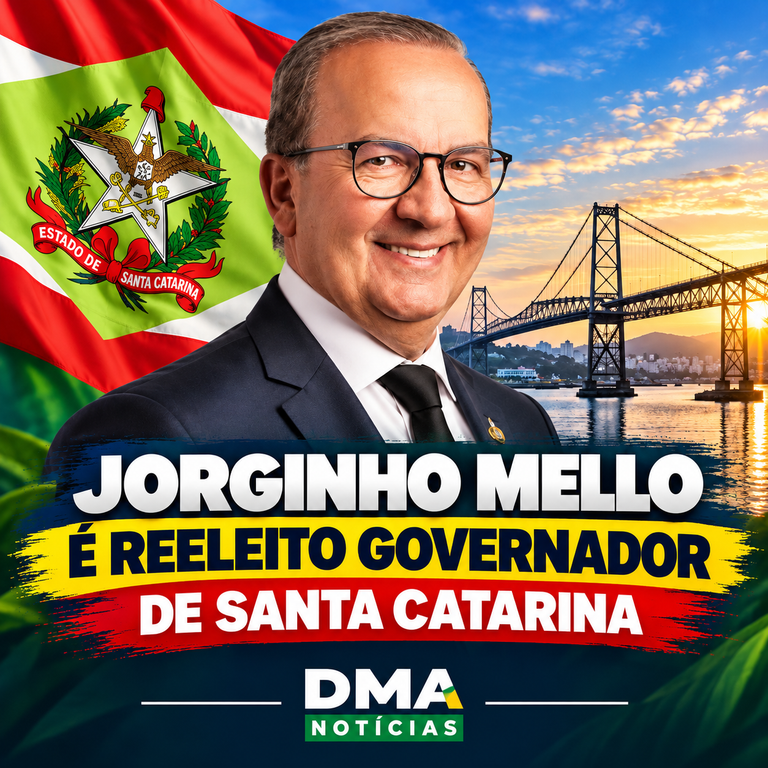 Jorginho Mello é reeleito em Santa Catarina